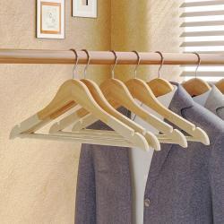 Вешалка деревянная круглая натуральная коричневая для одежды (арт. 25-5086049)