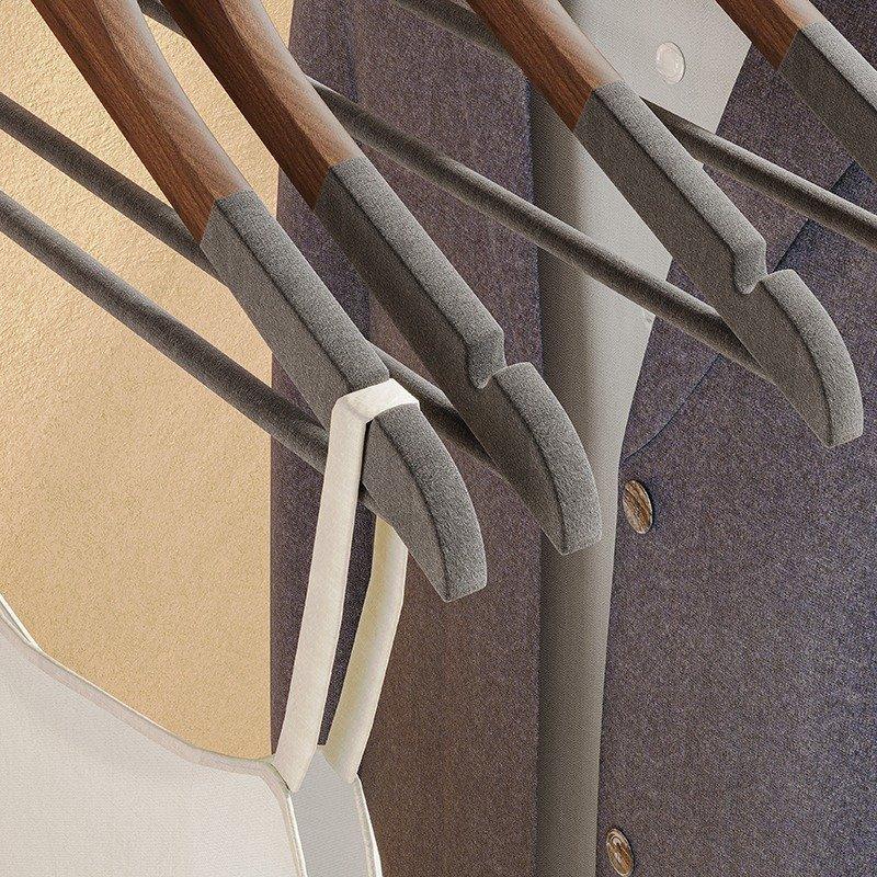 Вешалка деревянная круглая натуральная коричневая для одежды (арт. 25-5086049)