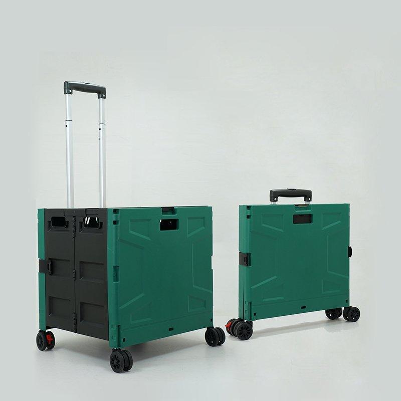 Тележка складная пластиковая 6-колесная мини для покупок (арт. 25-5086063)