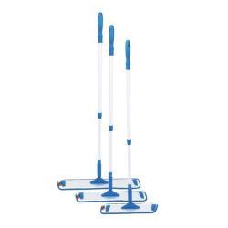 Швабра с деревянной ручкой и хлопковой насадкой из микрофибры (арт. 25-5086065)