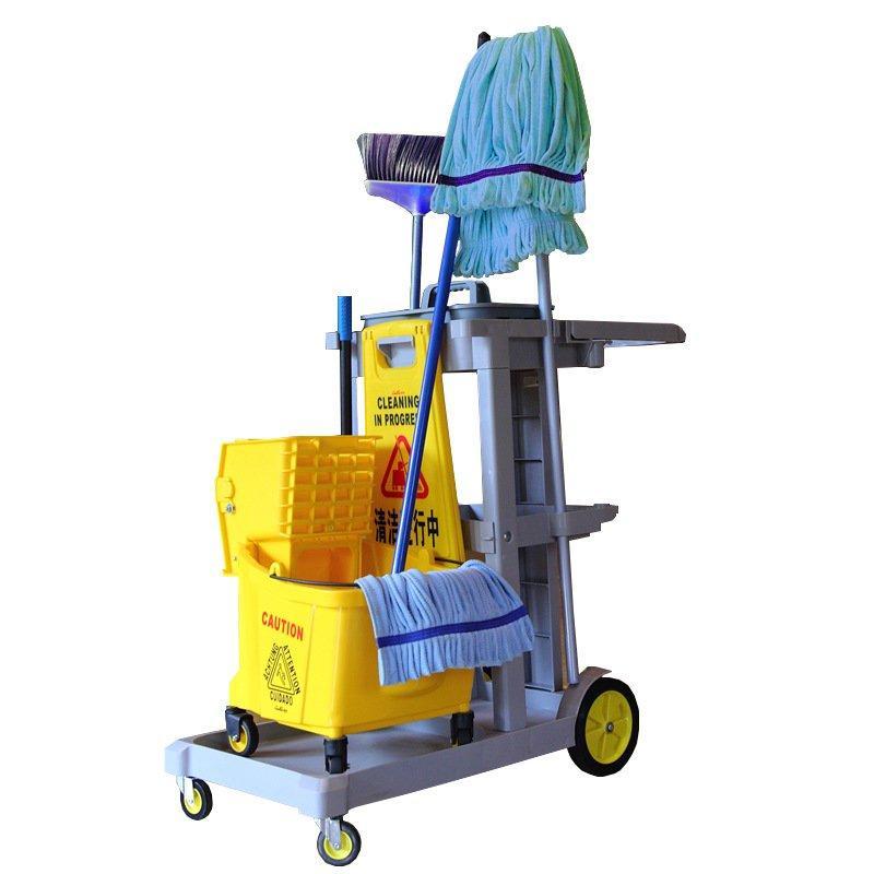 Тележка уборочная пластиковая регулируемая экологичная (арт. 25-5086094)