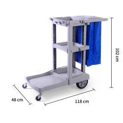 Тележка уборочная пластиковая регулируемая экологичная (арт. 25-5086094)