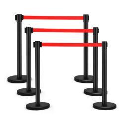 Барьер стальной с выдвижной лентой для контроля толпы (арт. 25-5086097)