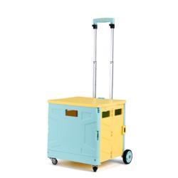 Тележка складная для покупок с колесами и сумкой (арт. 25-5086103)