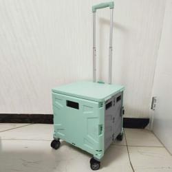 Тележка для покупок складная пластиковая универсальная (арт. 25-5086109)