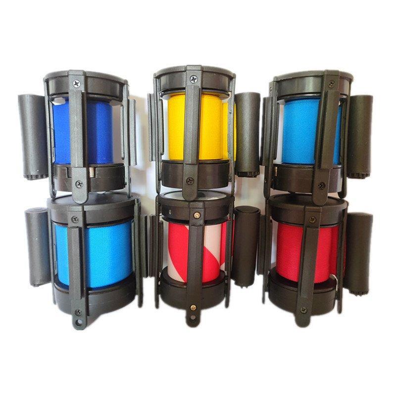 Стойка барьерная с черной втягивающейся лентой для очередей (арт. 25-5086111)