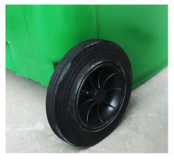 Контейнер для мусора пластиковый уличный с колесами 240 л (арт. 25-5086129)