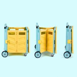 Тележка складная легкая на 4 колесах для покупок (арт. 25-5086154)