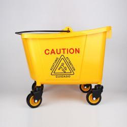 Ведро пластиковое для уборки желтое односекционное (арт. 25-5086168)