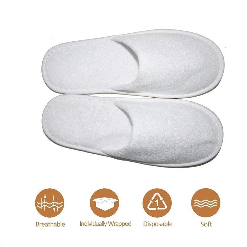 Тапочки одноразовые велюровые с логотипом для отеля SPA (арт. 25-5086189)