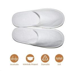 Тапочки одноразовые велюровые с логотипом для отеля SPA (арт. 25-5086189)