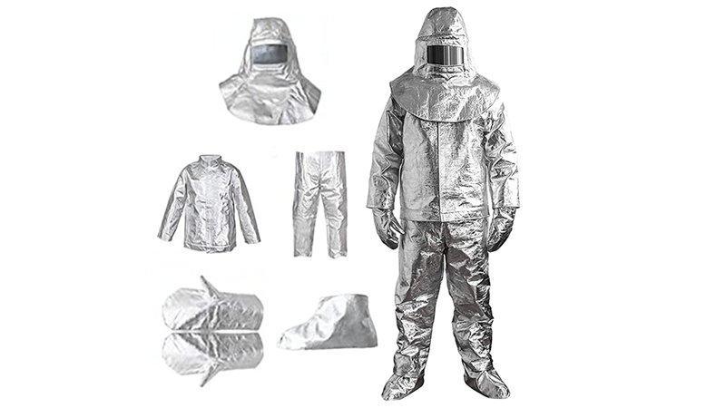 Костюм пожарного алюминиевый огнеупорный термостойкий (арт. 25-5086457)