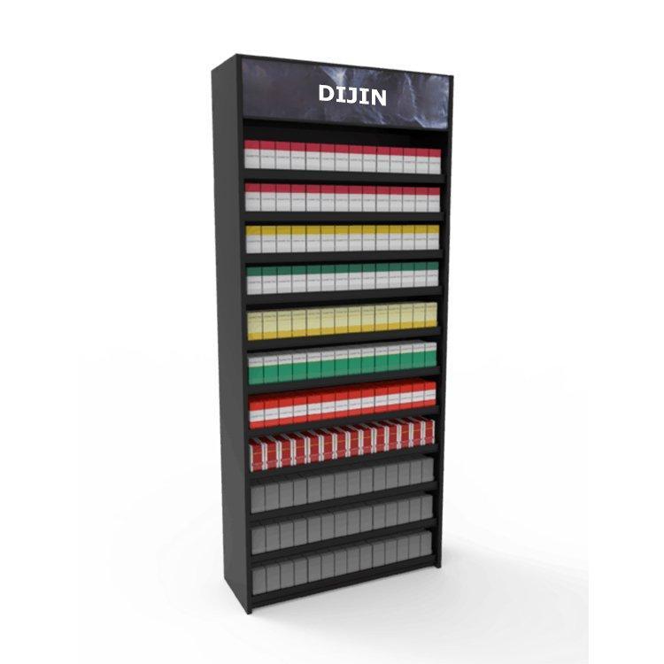 Шкаф для сигарет под прилавок с деревянными полками (арт. 25-19080007)