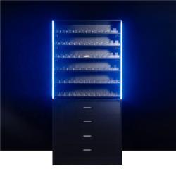 Стойка для сигар и трубок с витриной и полками (арт. 25-19080013)