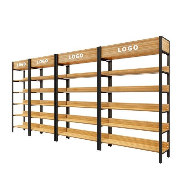Стеллажи деревянные для супермаркета и магазина (арт. 25-19080016)