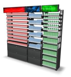 Полка металлическая с LED подсветкой для табака и сигар (арт. 25-19080036)