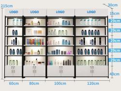 Полка для обуви из дерева настенная для магазина (арт. 25-19080039)