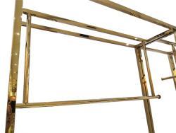 Стойка для одежды металлическая золотая дизайнерская (арт. 25-19080045)