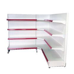 Угловая полка металлическая для супермаркета односторонняя (арт. 25-19080048)