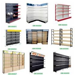 Угловая полка металлическая для супермаркета односторонняя (арт. 25-19080048)