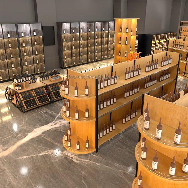 Стеллаж для вина современный дизайн магазина (арт. 25-19080051)