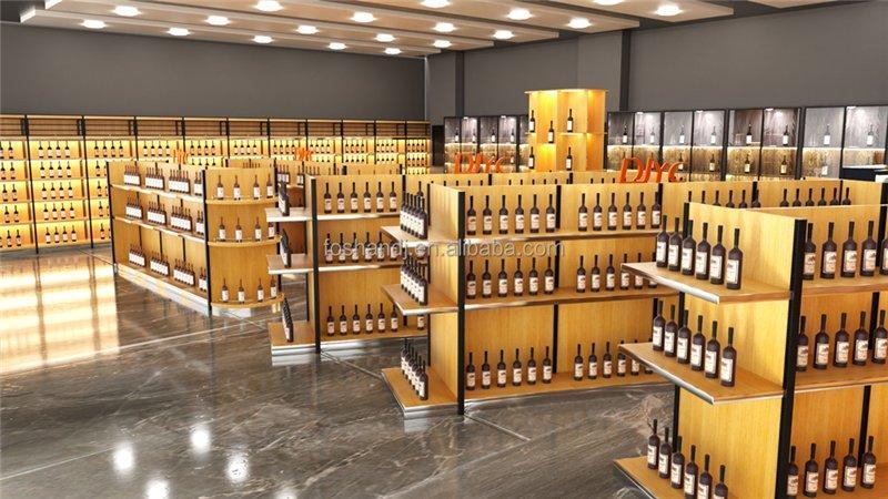Стеллаж для вина современный дизайн магазина (арт. 25-19080051)