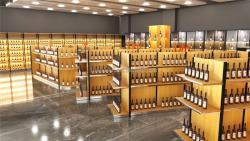 Стеллаж для вина современный дизайн магазина (арт. 25-19080051)