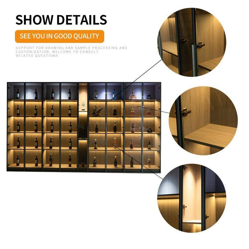 Шкаф для вина из массива дерева с полками для бутылок (арт. 25-19080054)