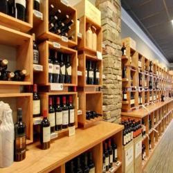Стеллаж для вина деревянный для магазина и погреба (арт. 25-19080059)