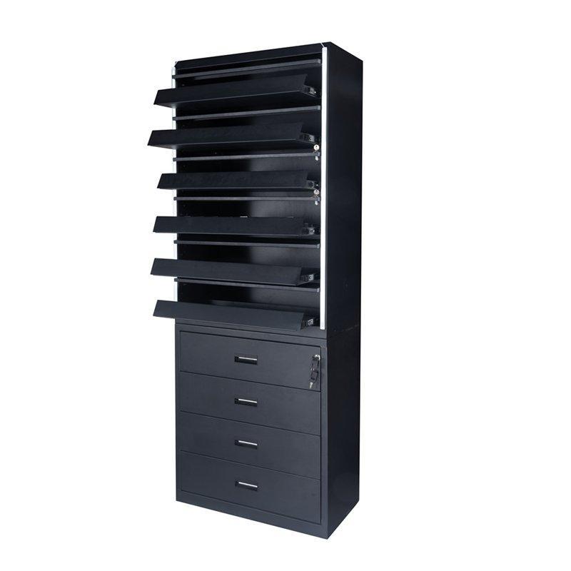 Стеллаж для сигарет с толкателями и витриной (арт. 25-19080063)