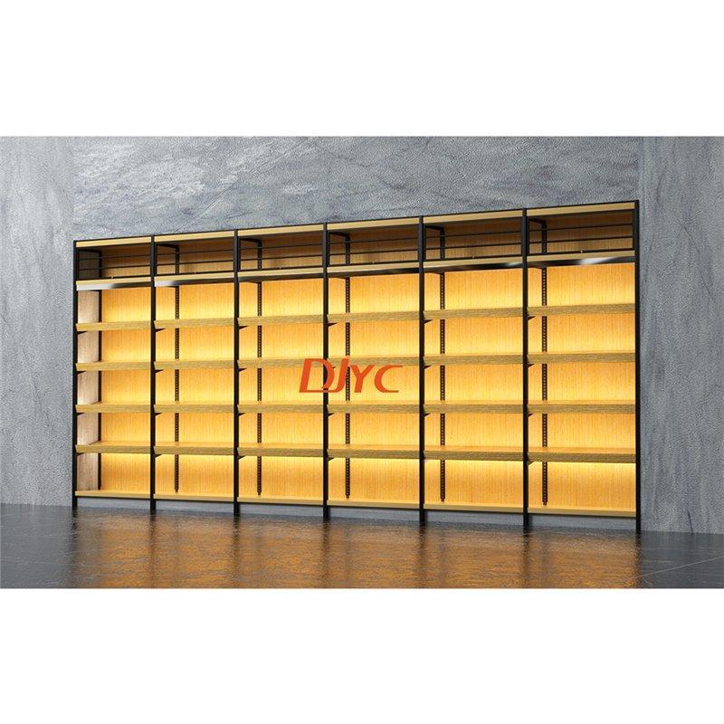 Стеллаж деревянный односторонний с LED подсветкой для вина (арт. 25-19080066)