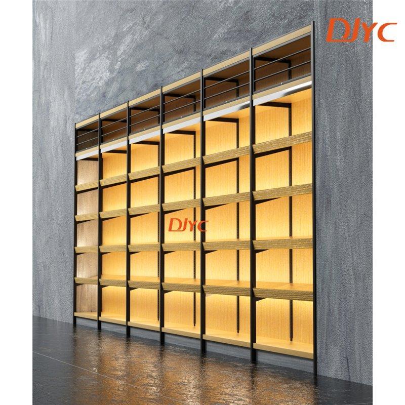 Стеллаж деревянный односторонний с LED подсветкой для вина (арт. 25-19080066)