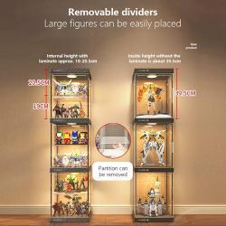 Шкаф витрина с подсветкой для фигурок и моделей (арт. 25-19080070)