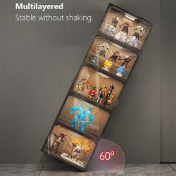 Шкаф-витрина для игрушек прозрачный с украшениями (арт. 25-19080074)