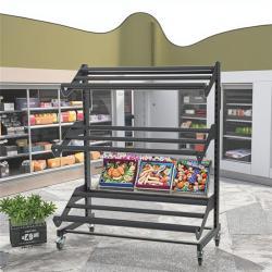 Стеллажи для супермаркета двусторонние мобильные для фруктов и овощей (арт. 25-19080095)
