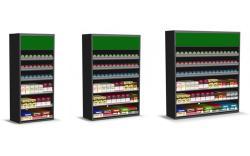 Стойка для сигарет из металла и дерева для магазинов (арт. 25-19080114)