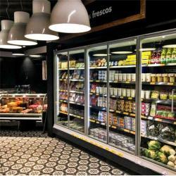 Холодильник для напитков с двойной дверью и стеклянной витриной (арт. 25-19080126)