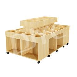 Полка для овощей и фруктов с деревянным декором (арт. 25-19080153)