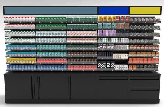 Стеллаж для табака из металла и дерева, напольный (арт. 25-19080155)