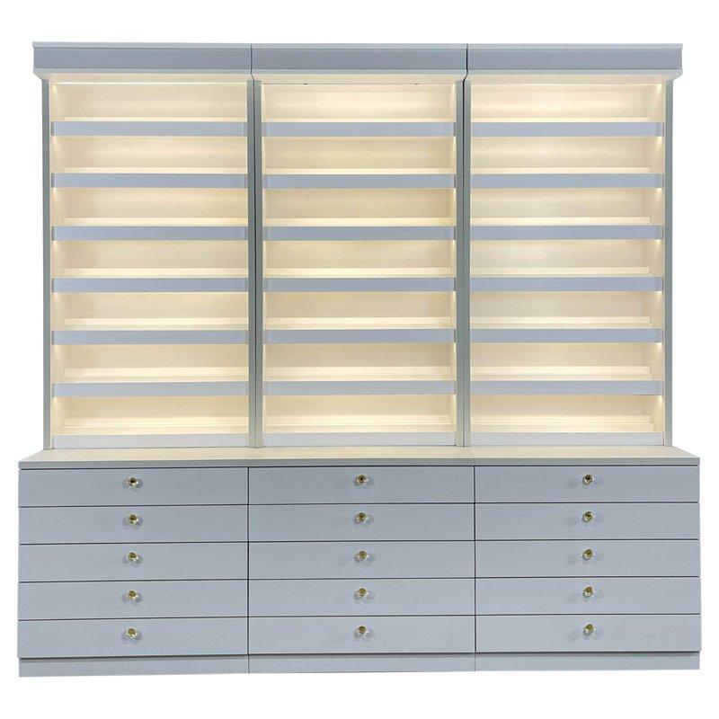 Стойка для лака из дерева с полками для спа (арт. 25-19080157)