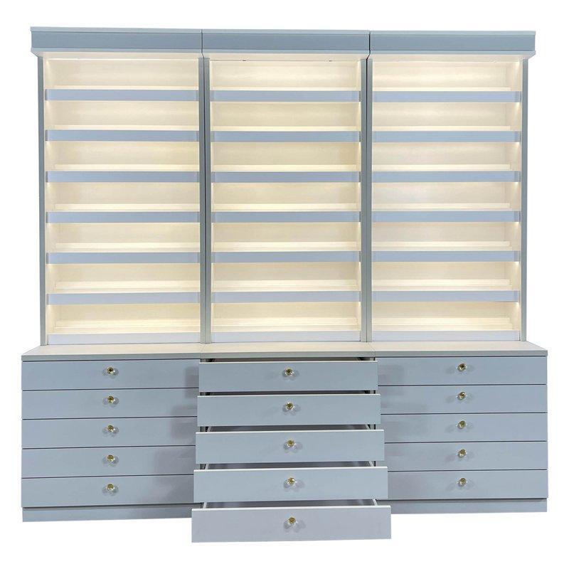 Стойка для лака из дерева с полками для спа (арт. 25-19080157)