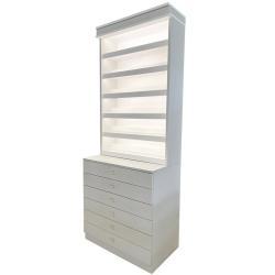 Стойка для лака из дерева с полками для спа (арт. 25-19080157)