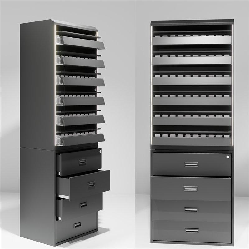 Шкаф витрина для табака с акриловыми толкателями (арт. 25-19080158)