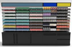Стойка для табака металлическая с деревянными полками (арт. 25-19080180)