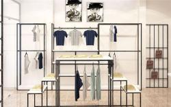 Стойка для одежды женская из дерева для интерьера магазина (арт. 25-19080201)