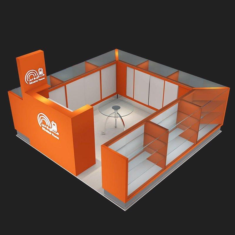 Киоск для ремонта телефонов и аксессуаров с витриной (арт. 25-19080208)