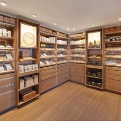 Шкаф-витрина для сигарет с подсветкой LED и полками (арт. 25-19080213)