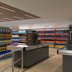 Стеллажи для магазина многослойные 60кг металлические (арт. 25-19080216)