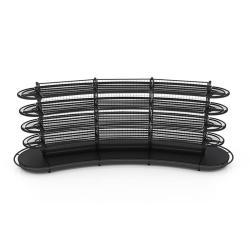 Полка для супермаркета металлическая изогнутая усиленная (арт. 25-19080219)