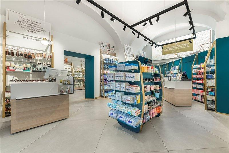 Медицинская деревянная витрина с полками для аптеки (арт. 25-19080238)